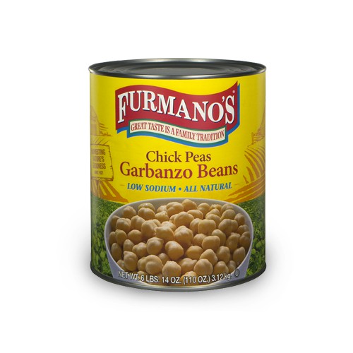 Low Sodium, All Natural Extra Fancy Chick Peas (Garbanzo Beans)