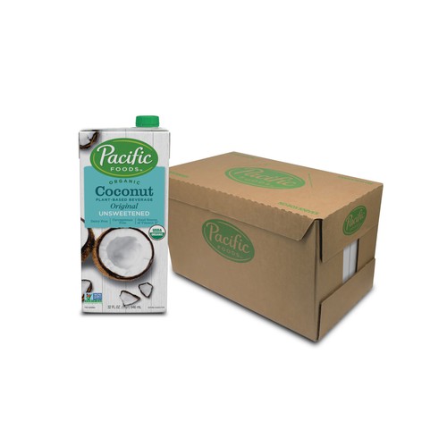 Pacific Foods Organic Coconut Unsweetened Plant-Based Beverage, 32oz