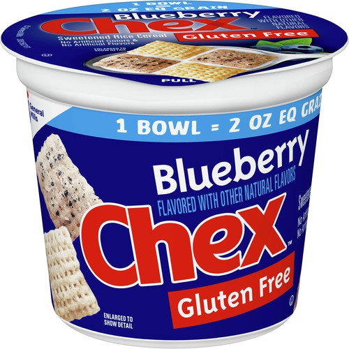 Blueberry Chex Cereal Bowlpak K12 2oz eq, 60/2oz