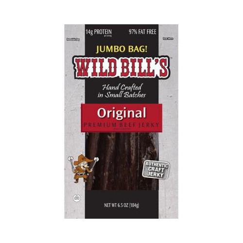 Wild Bill's Original Beef Jerky Jumbo Bag, 12/6.5oz