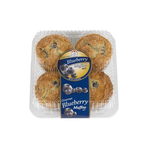 CAFE VALLEY BLUEBERRY MUFFINS 4CT