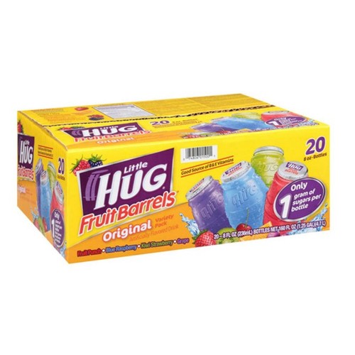 LITTLE HUG FRUIT BARREL DRINKS, 8OZ VARIETY PACK