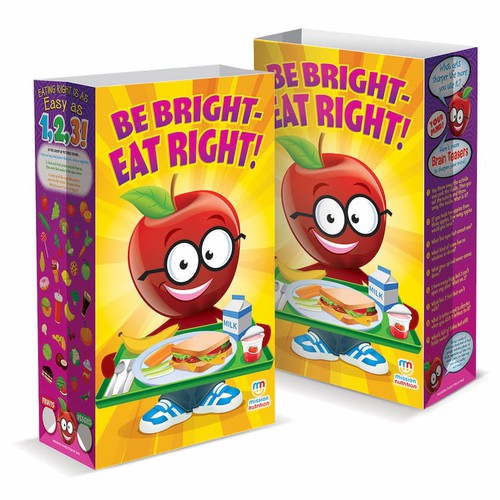 Super Sack Paper Bags - Be Bright Eat Right, 250ct