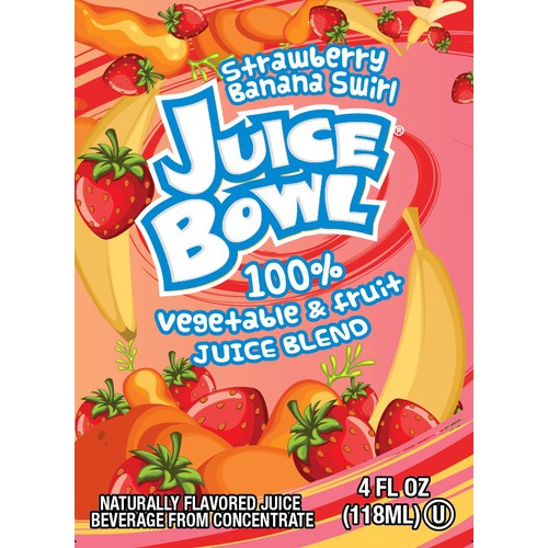 E Pallet Strawberry Banana Swirl 4 oz Juice Box