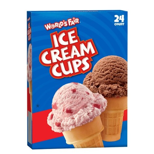 World's Fair Ice Cream Cups (Cones), 24ct