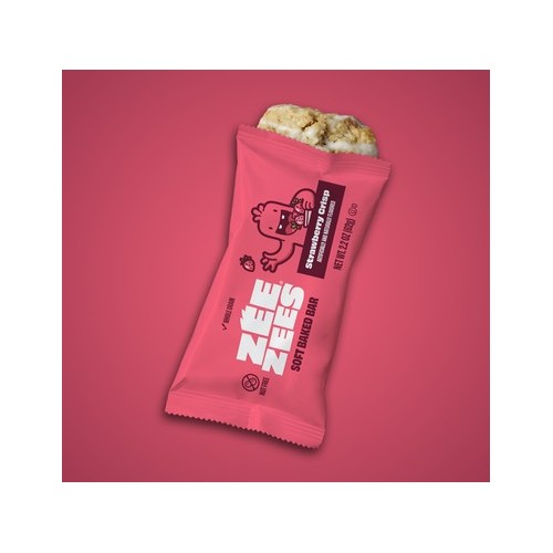 Zee Zees Soft Baked Bar, Strawberry Crisp, 2.2 oz, WG