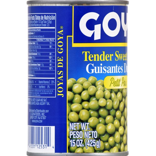 Goya Tender Sweet Peas 15 oz
