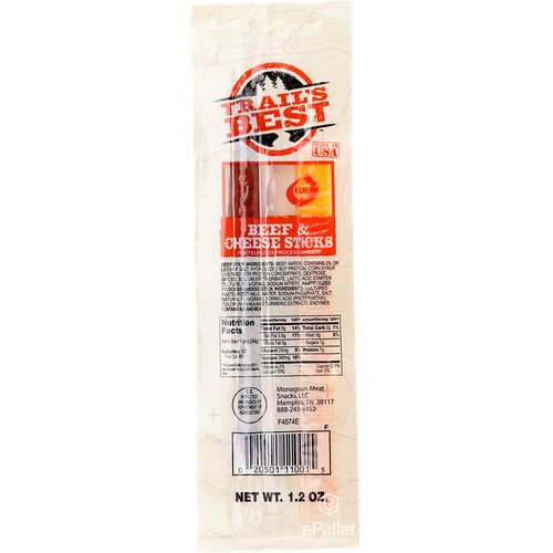 Trail's Best Beef and Cheese Sticks, 1.2oz
