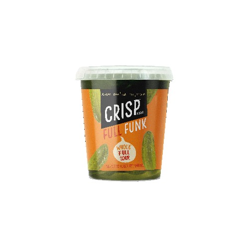 CRISP - Full Funk Full Sour Whole Pickles, 32 fl oz