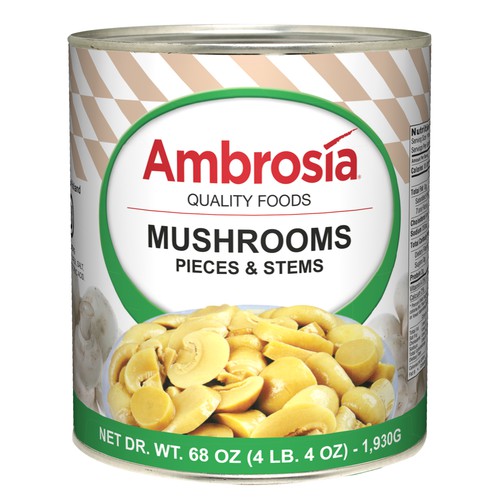 Mushrooms, Pieces & Stems, 68 oz.