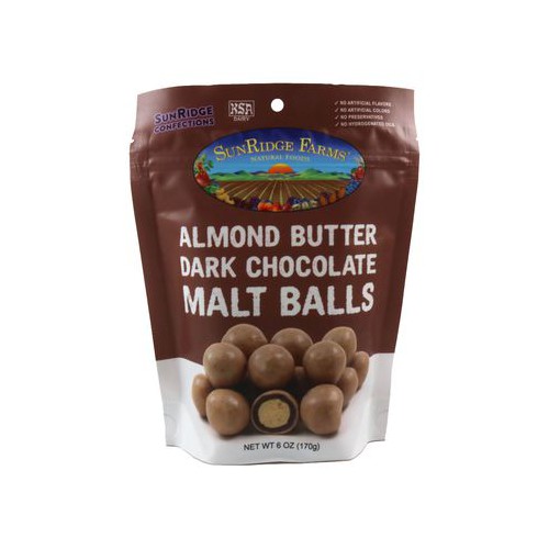 Chocolate Malt Balls, Dark Almond Butter