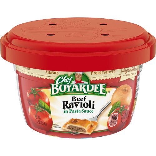 Chef BOYARDEE Beef Ravioli Microwave Bowl, 7.5oz