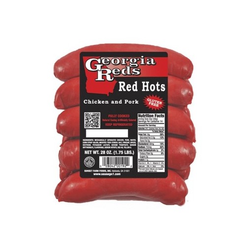 GEORGIA REDS RED HOT SAUSAGE