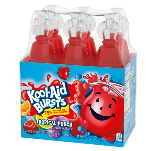 KOOL-AID BURSTS TROPICAL PUNCH 6CT