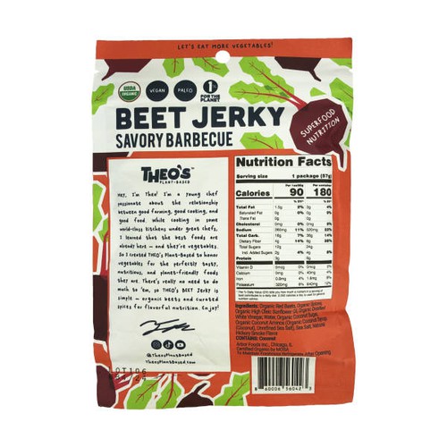 BEET Jerky, Savory BBQ