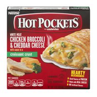 Hot Pockets Hot Pockets Sandwiches White Meat Chicken, Broccoli ...