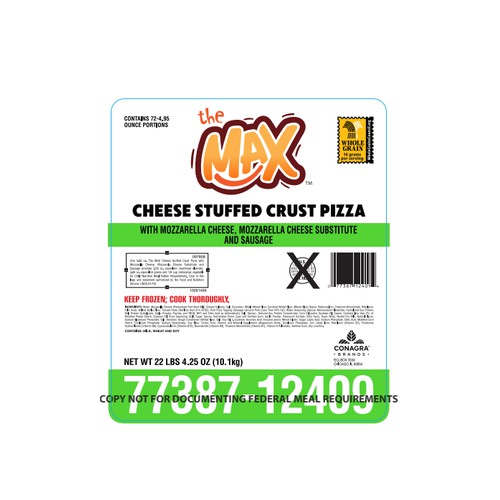 The MAX Stuffed Crust WG Sausage Pizza, 4.95oz, CN