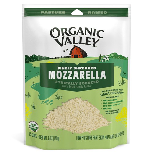 Organic Finely Shredded Mozzarella Cheese, 6oz