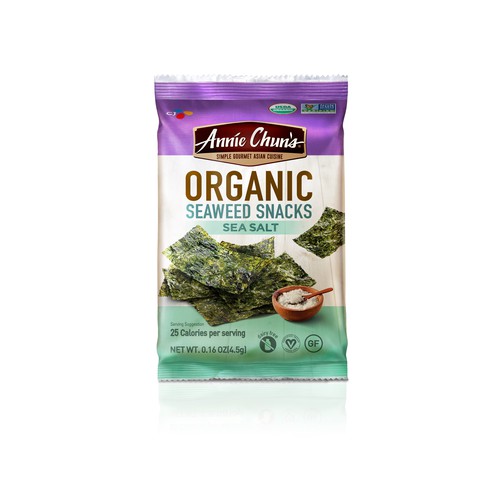 Organic Sea Salt Seaweed Snack 0.16Ozx12