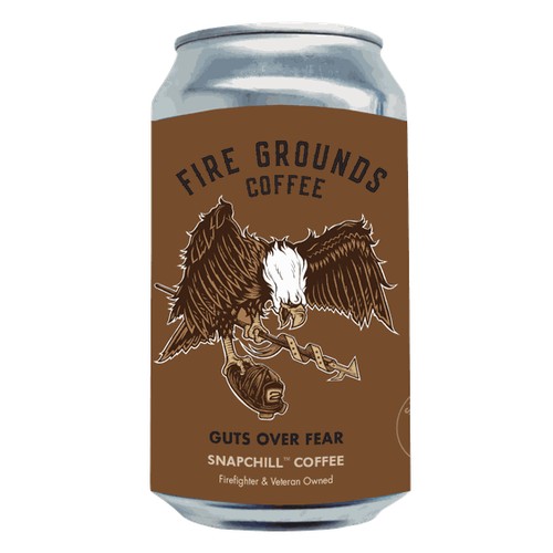 Fire Grounds Ready To Drink Coffee Light Roast - Guts Over Fear 12floz