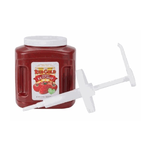 Red Gold Ketchup Naturally Balanced (Made with Sugar / Enhanced Low Sodium) 6 / 112.5 oz Jugs with Pump