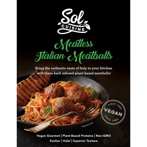 Plant-Based Italian Meatball 10 lbs