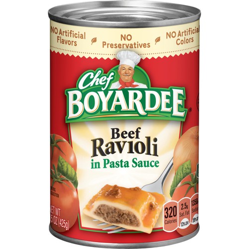 Chef BOYARDEE Beef Ravioli, 15oz Easy-Open Can