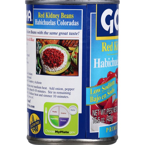 Goya Red Kidney Beans Low Sodium 15.5 oz