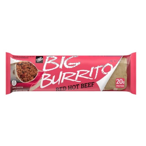 TINA'S BIG BURRITO RED HOT BEEF