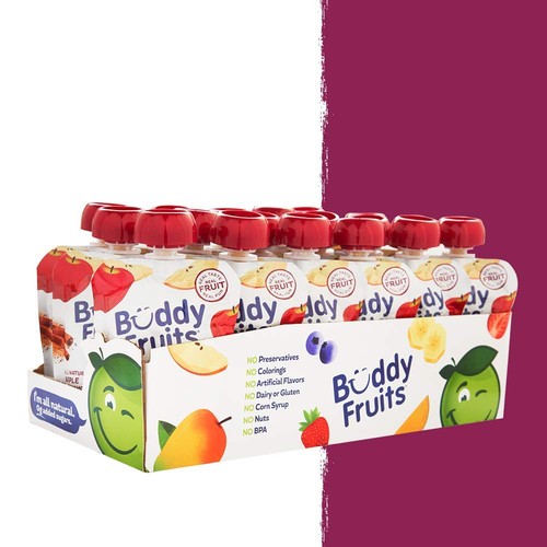 Buddy Fruits Apple & Cinnamon Blended Fruit, 3.2oz