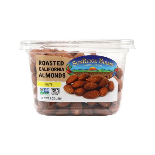 Almonds Dry Roasted No Salt NonGMO Verified