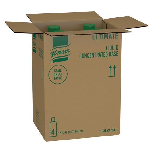 Knorr Liquid Concentrate Chicken Base packed in 4 x 32 oz