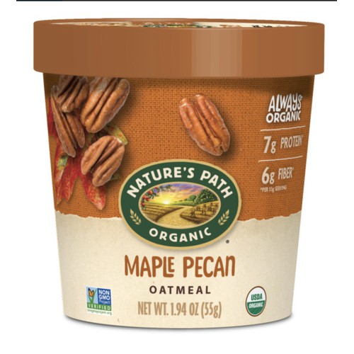 Organic Maple Pecan Oatmeal 2oz