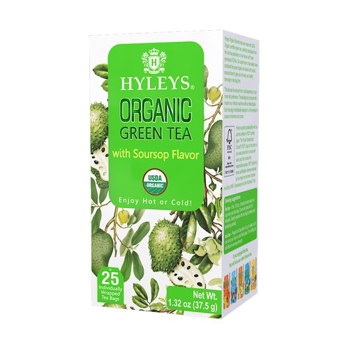 25 Ct Organic Green Tea With Soursop Flaovr