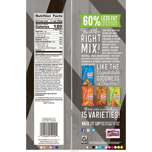 Chex Mix, 8.75 oz, Bold Party Blend, 5 ct