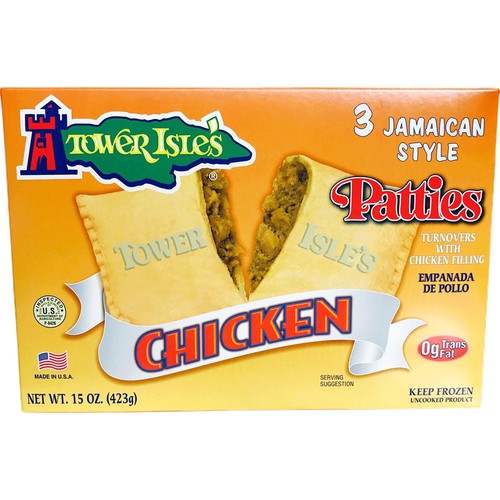 3pk Jamaican Style Chicken Patties Unbaked