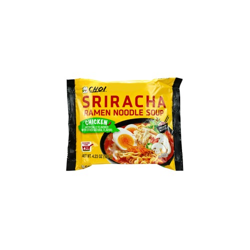 Choi Sriracha Ramen 120g Pouch Chicken, 5 Pack