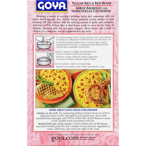 Goya Yellow Rice and Red Beans 7 oz