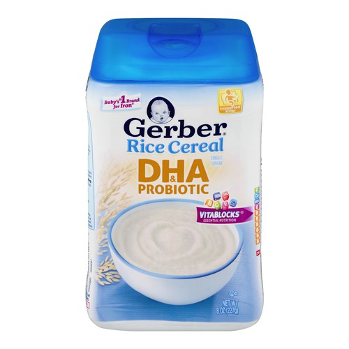 gerber rice cereal dha