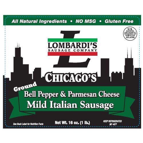 Chicago's Ground Bell Pepper & Parmesan Cheese Mild Italian Sausage
