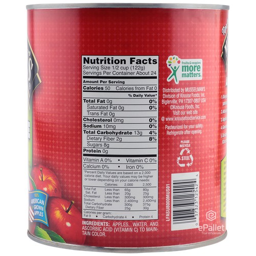 Unsweetened Apple Sauce