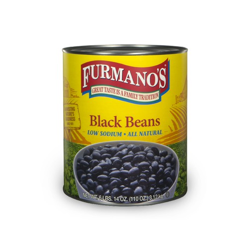 Low Sodium, All Natural Black Beans - Brine
