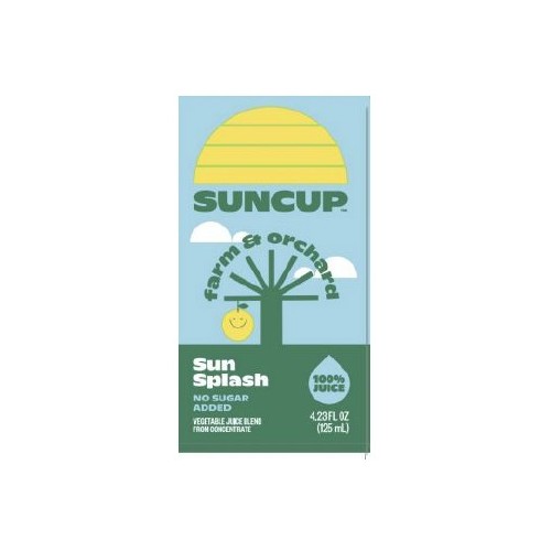 Farm & Orchard Sun Splash 100% Vegetable Shelf Stable Juice Box, 40/4.23oz