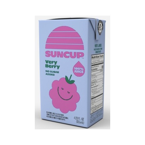 SunCup 100% Very Berry Shelf Stable Juice Box, 40/4.23oz