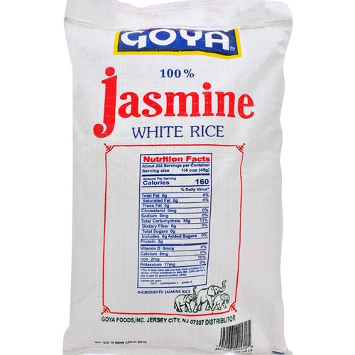 Goya Jasmine White Scented Rice 20 lb