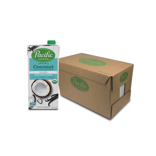 Pacific Foods Organic Coconut Unsweetened Vanilla Plant-Based Beverage, 32oz