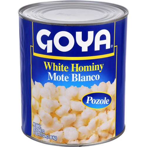 Goya White Hominy 108 oz