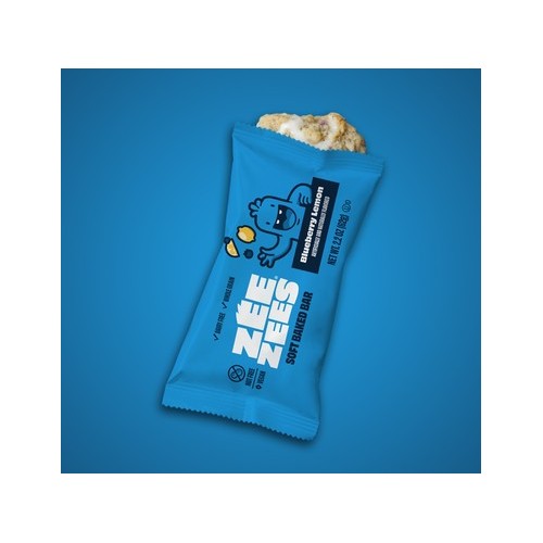Zee Zees Soft Baked Bar, Blueberry Lemon, WG IW 2.2 oz