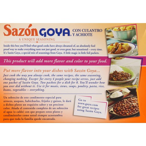 Goya Sazon with Coriander & Annatto Seasoning 3.52 oz