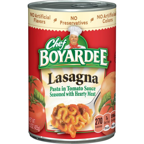 Chef BOYARDEE Lasagna, 15oz Easy-Open Can